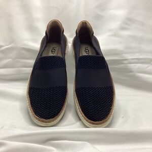 UGG Sammy Black HyperWeave Knit Slip On Sneakers 1016756 Womens 6.5